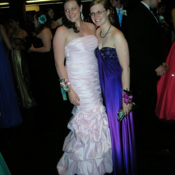 Purple Ombré Evening Gown - Picture 8 of 8